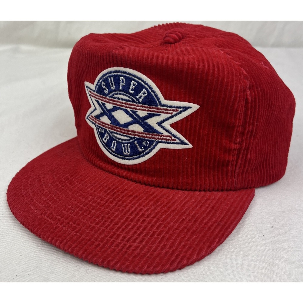 Sports‎ Specialties Super Bowl XX NFL 1985 Red Corduroy Hat Adjustable